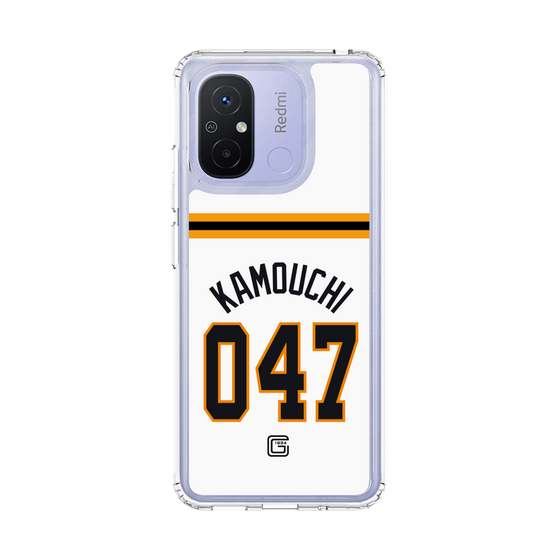 スリムプロテクションケース［ 読売ジャイアンツ - #047 KAMOUCHI - ホーム ］