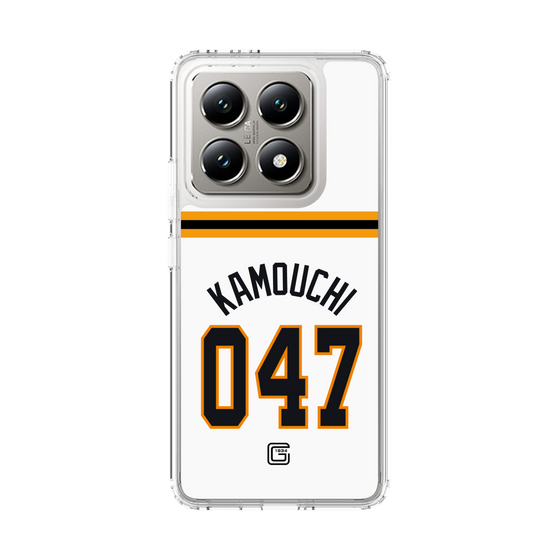 スリムプロテクションケース［ 読売ジャイアンツ - #047 KAMOUCHI - ホーム ］