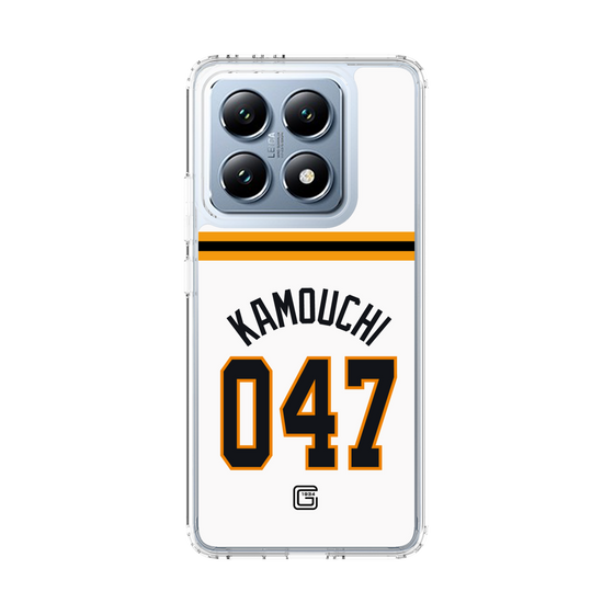 スリムプロテクションケース［ 読売ジャイアンツ - #047 KAMOUCHI - ホーム ］