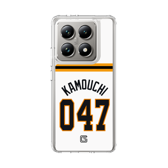 スリムプロテクションケース［ 読売ジャイアンツ - #047 KAMOUCHI - ホーム ］