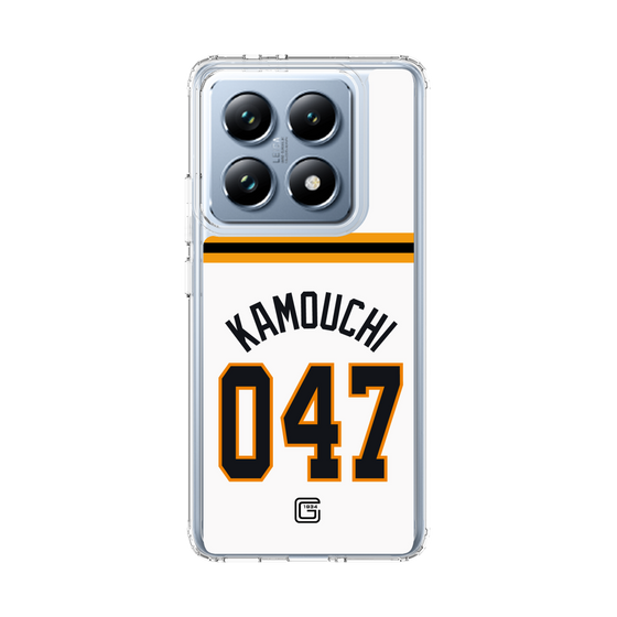 スリムプロテクションケース［ 読売ジャイアンツ - #047 KAMOUCHI - ホーム ］