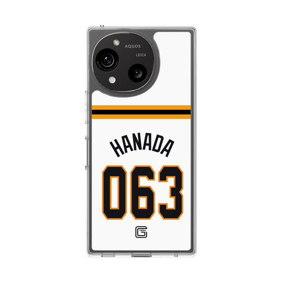 スリムプロテクションケース［ 読売ジャイアンツ - #063 HANADA - ホーム ］