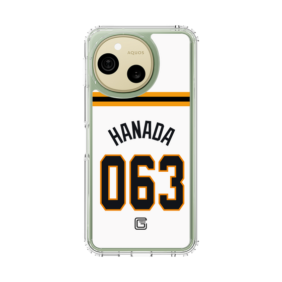 スリムプロテクションケース［ 読売ジャイアンツ - #063 HANADA - ホーム ］