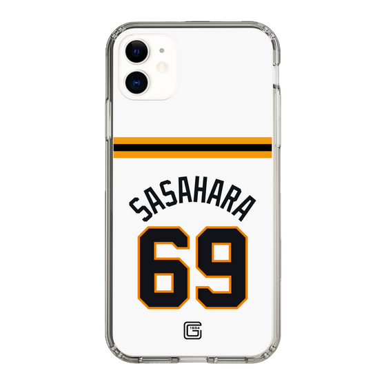 スリムプロテクションケース［ 読売ジャイアンツ - #69 SASAHARA - ホーム ］