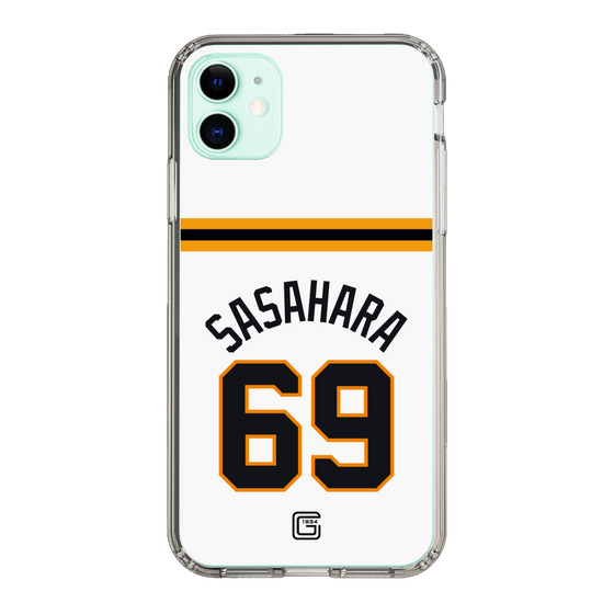 スリムプロテクションケース［ 読売ジャイアンツ - #69 SASAHARA - ホーム ］