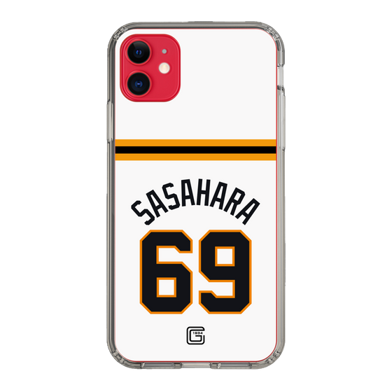 スリムプロテクションケース［ 読売ジャイアンツ - #69 SASAHARA - ホーム ］