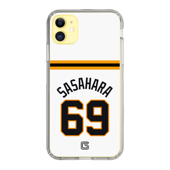 スリムプロテクションケース［ 読売ジャイアンツ - #69 SASAHARA - ホーム ］