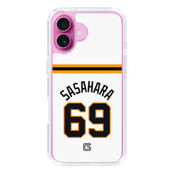 スリムプロテクションケース［ 読売ジャイアンツ - #69 SASAHARA - ホーム ］