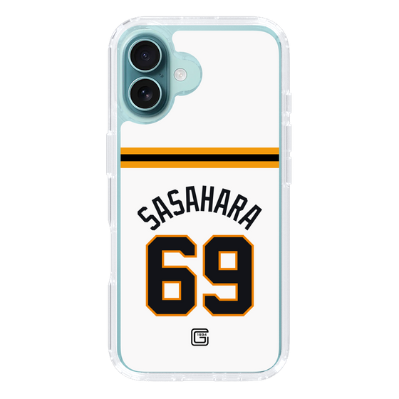 スリムプロテクションケース［ 読売ジャイアンツ - #69 SASAHARA - ホーム ］