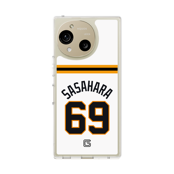 スリムプロテクションケース［ 読売ジャイアンツ - #69 SASAHARA - ホーム ］