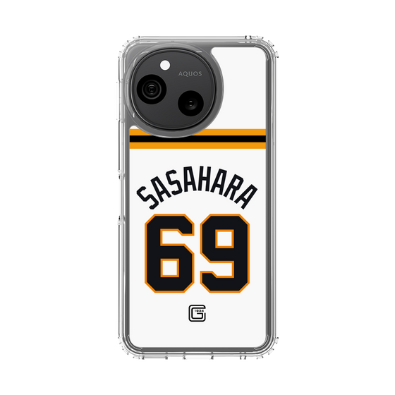 スリムプロテクションケース［ 読売ジャイアンツ - #69 SASAHARA - ホーム ］