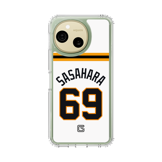 スリムプロテクションケース［ 読売ジャイアンツ - #69 SASAHARA - ホーム ］