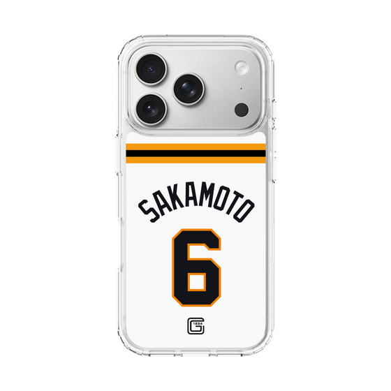 スリムプロテクションケース［ 読売ジャイアンツ - #6 SAKAMOTO - ホーム ］