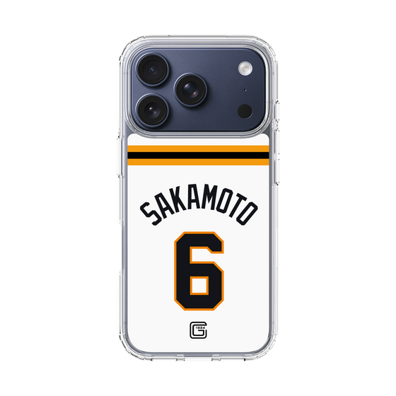 スリムプロテクションケース［ 読売ジャイアンツ - #6 SAKAMOTO - ホーム ］