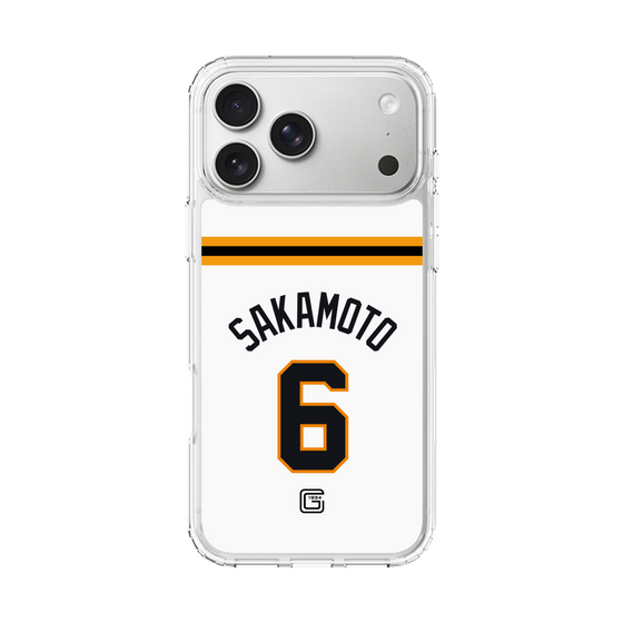 スリムプロテクションケース［ 読売ジャイアンツ - #6 SAKAMOTO - ホーム ］