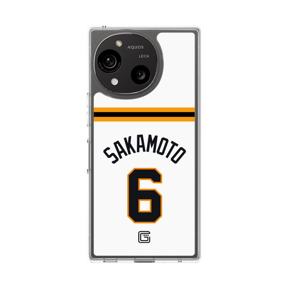 スリムプロテクションケース［ 読売ジャイアンツ - #6 SAKAMOTO - ホーム ］