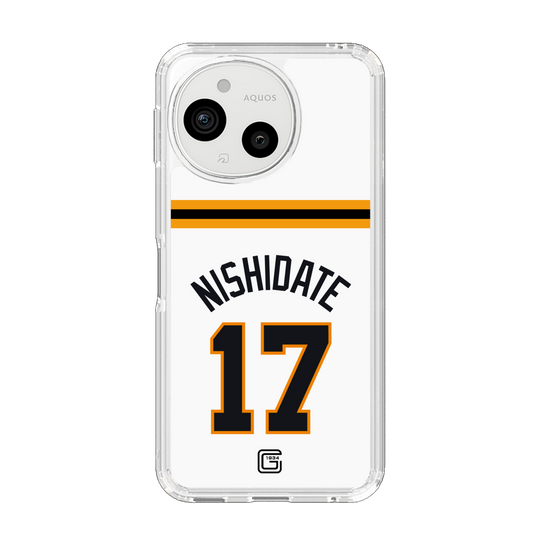 スリムプロテクションケース［ 読売ジャイアンツ - #17 NISHIDATE - ホーム ］