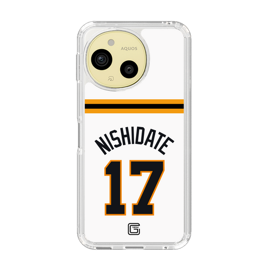 スリムプロテクションケース［ 読売ジャイアンツ - #17 NISHIDATE - ホーム ］