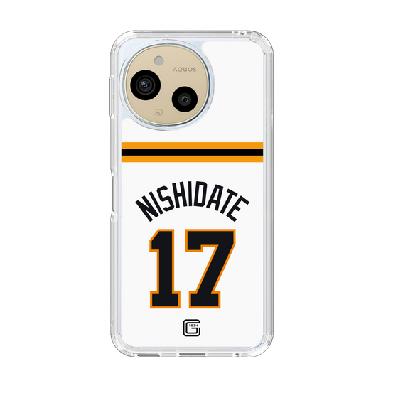 スリムプロテクションケース［ 読売ジャイアンツ - #17 NISHIDATE - ホーム ］