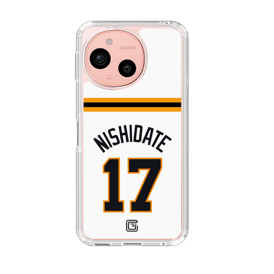 スリムプロテクションケース［ 読売ジャイアンツ - #17 NISHIDATE - ホーム ］