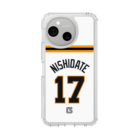 スリムプロテクションケース［ 読売ジャイアンツ - #17 NISHIDATE - ホーム ］