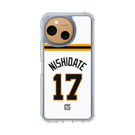 スリムプロテクションケース［ 読売ジャイアンツ - #17 NISHIDATE - ホーム ］
