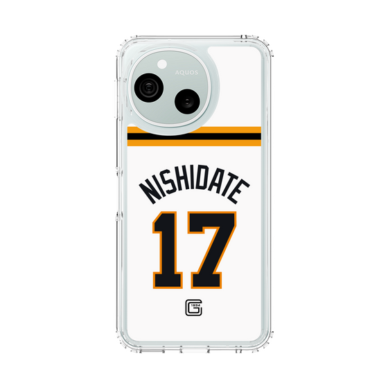 スリムプロテクションケース［ 読売ジャイアンツ - #17 NISHIDATE - ホーム ］