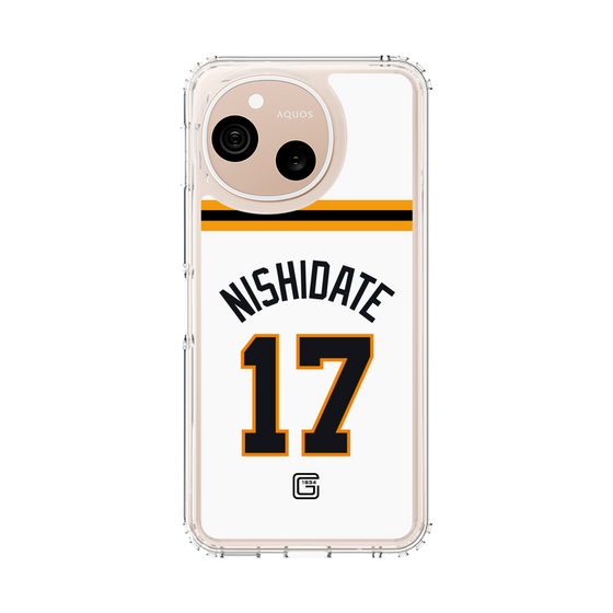 スリムプロテクションケース［ 読売ジャイアンツ - #17 NISHIDATE - ホーム ］