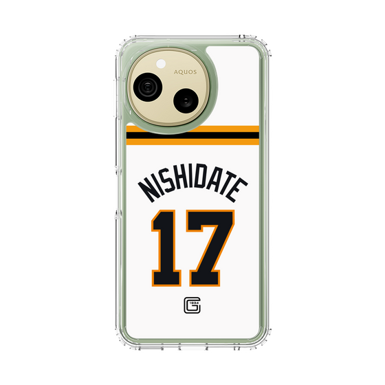 スリムプロテクションケース［ 読売ジャイアンツ - #17 NISHIDATE - ホーム ］