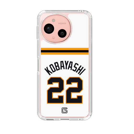 スリムプロテクションケース［ 読売ジャイアンツ - #22 KOBAYASHI - ホーム ］