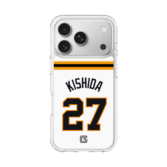 スリムプロテクションケース［ 読売ジャイアンツ - #27 KISHIDA - ホーム ］