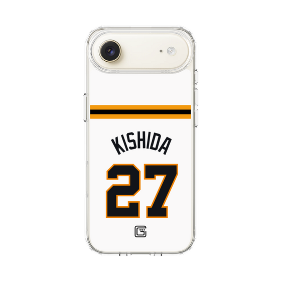 スリムプロテクションケース［ 読売ジャイアンツ - #27 KISHIDA - ホーム ］