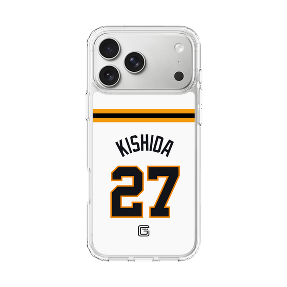 スリムプロテクションケース［ 読売ジャイアンツ - #27 KISHIDA - ホーム ］