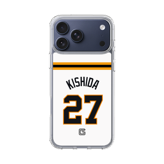 スリムプロテクションケース［ 読売ジャイアンツ - #27 KISHIDA - ホーム ］