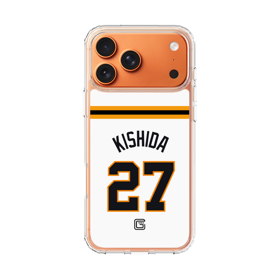 スリムプロテクションケース［ 読売ジャイアンツ - #27 KISHIDA - ホーム ］
