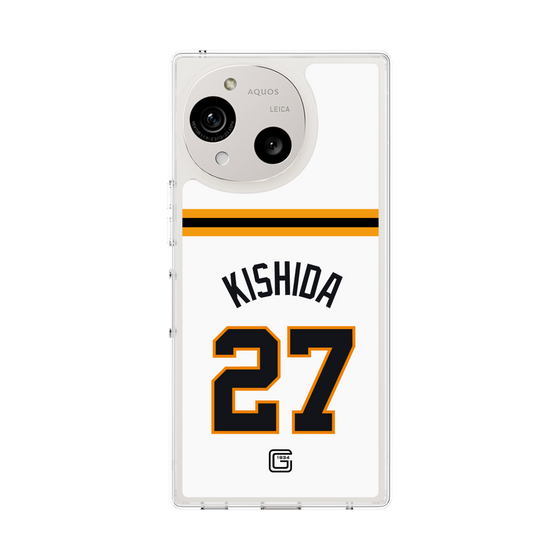 スリムプロテクションケース［ 読売ジャイアンツ - #27 KISHIDA - ホーム ］