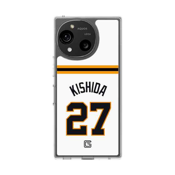 スリムプロテクションケース［ 読売ジャイアンツ - #27 KISHIDA - ホーム ］