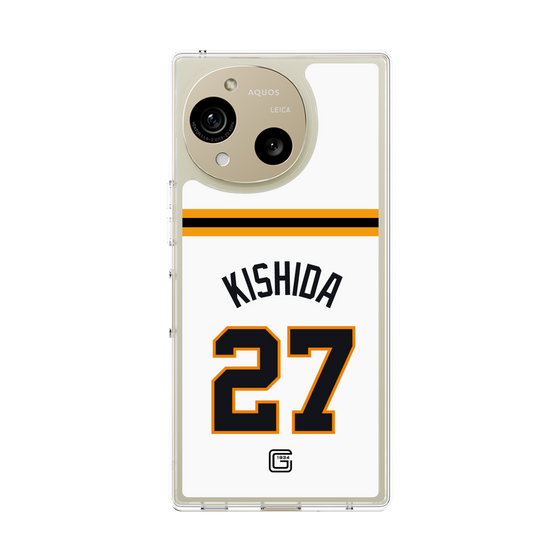 スリムプロテクションケース［ 読売ジャイアンツ - #27 KISHIDA - ホーム ］