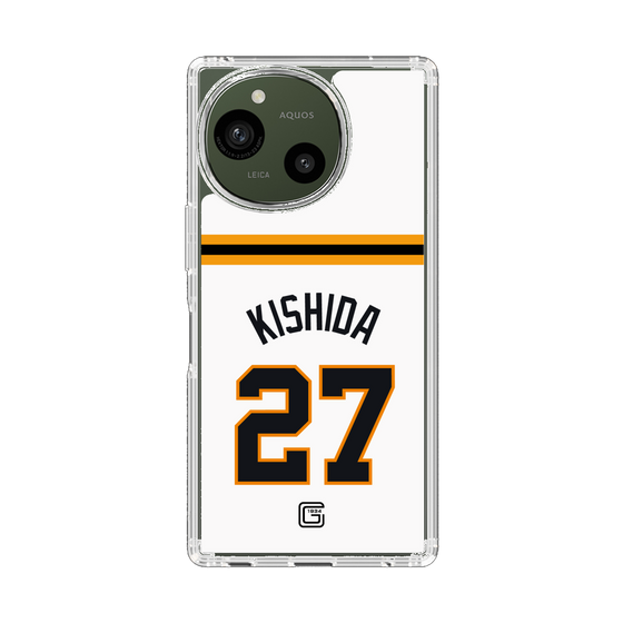 スリムプロテクションケース［ 読売ジャイアンツ - #27 KISHIDA - ホーム ］