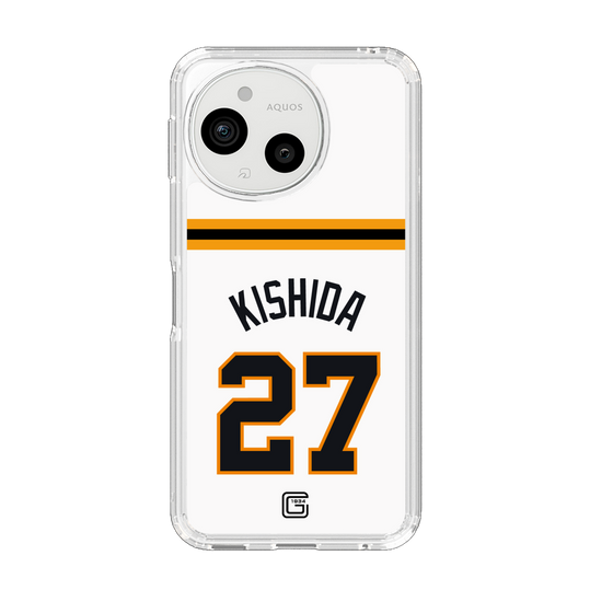 スリムプロテクションケース［ 読売ジャイアンツ - #27 KISHIDA - ホーム ］