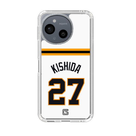 スリムプロテクションケース［ 読売ジャイアンツ - #27 KISHIDA - ホーム ］