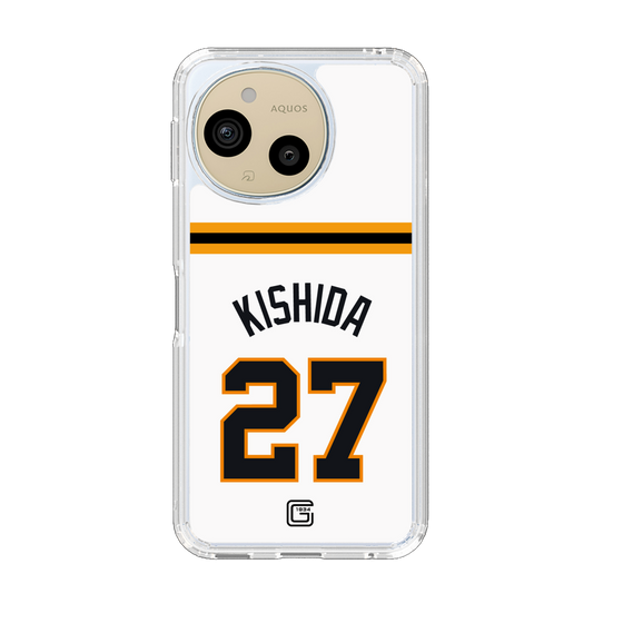 スリムプロテクションケース［ 読売ジャイアンツ - #27 KISHIDA - ホーム ］