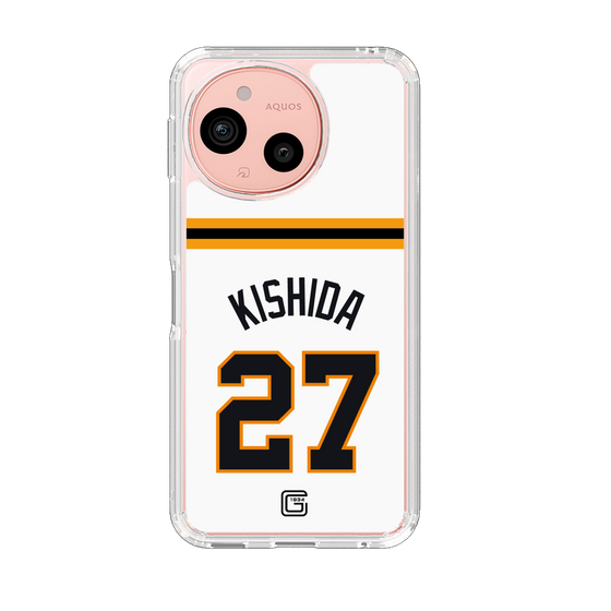スリムプロテクションケース［ 読売ジャイアンツ - #27 KISHIDA - ホーム ］