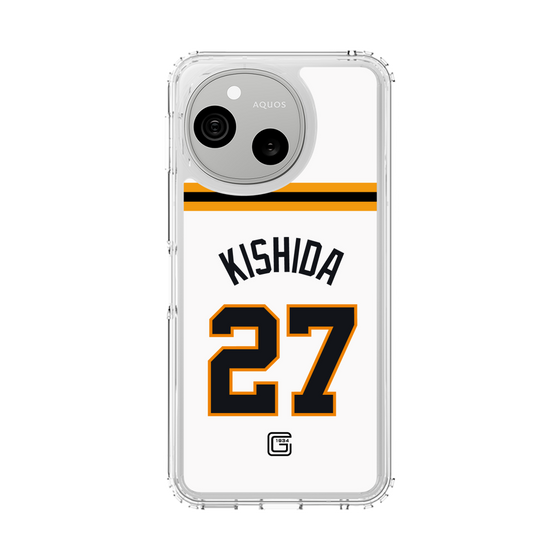 スリムプロテクションケース［ 読売ジャイアンツ - #27 KISHIDA - ホーム ］