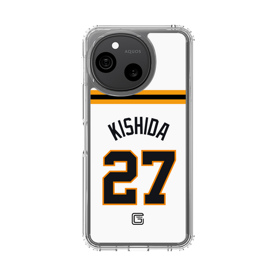 スリムプロテクションケース［ 読売ジャイアンツ - #27 KISHIDA - ホーム ］