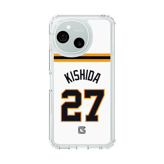 スリムプロテクションケース［ 読売ジャイアンツ - #27 KISHIDA - ホーム ］