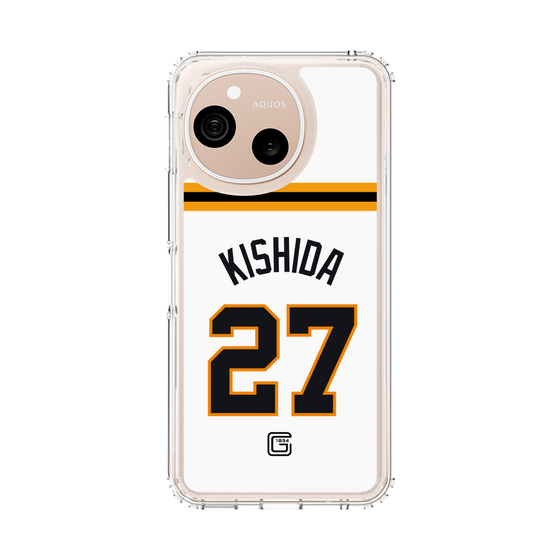 スリムプロテクションケース［ 読売ジャイアンツ - #27 KISHIDA - ホーム ］