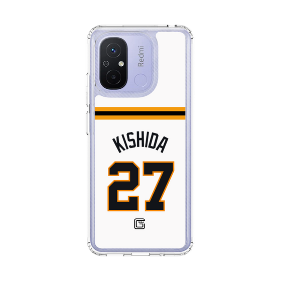スリムプロテクションケース［ 読売ジャイアンツ - #27 KISHIDA - ホーム ］