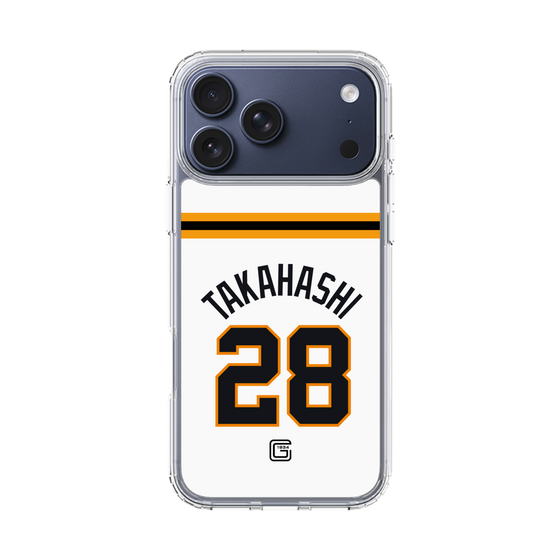 スリムプロテクションケース［ 読売ジャイアンツ - #28 TAKAHASHI - ホーム ］
