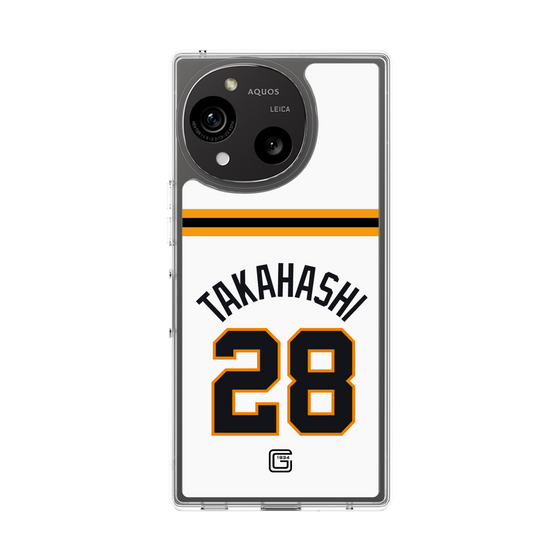 スリムプロテクションケース［ 読売ジャイアンツ - #28 TAKAHASHI - ホーム ］